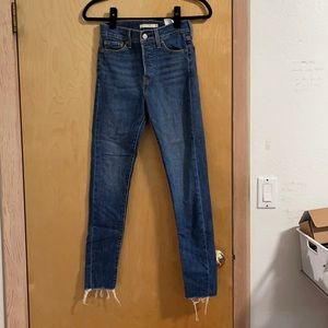 Size 25, Wedgie Skinny darker Denim Jeans